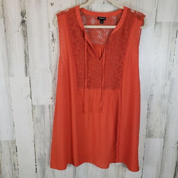 Torrid Clip Dot Tank Sz 4X - Picture 2 of 7